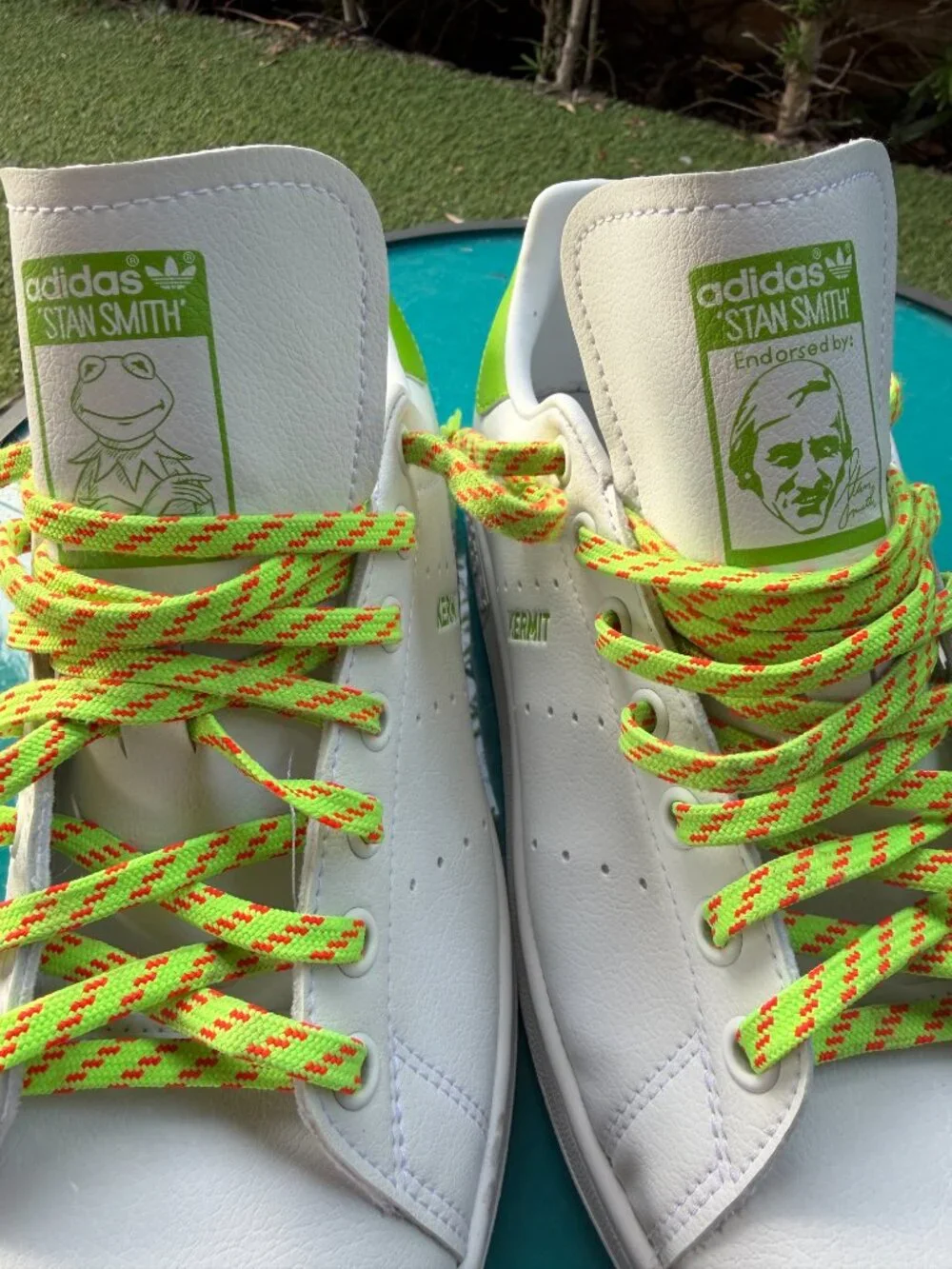 Adidas Stan Smith x Kermit Disney Sneakers Men’s 8.5 Green FX5550